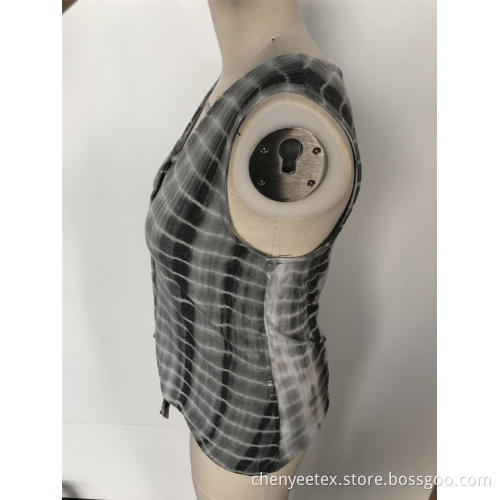 Vest tie-dyed for women